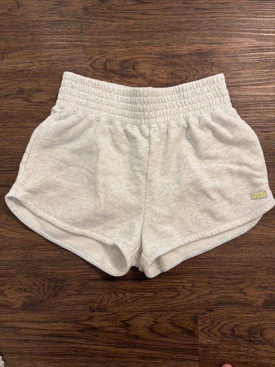 Fleo Pants - Fleo Heather Gray Smocked Waist Athletic Shorts